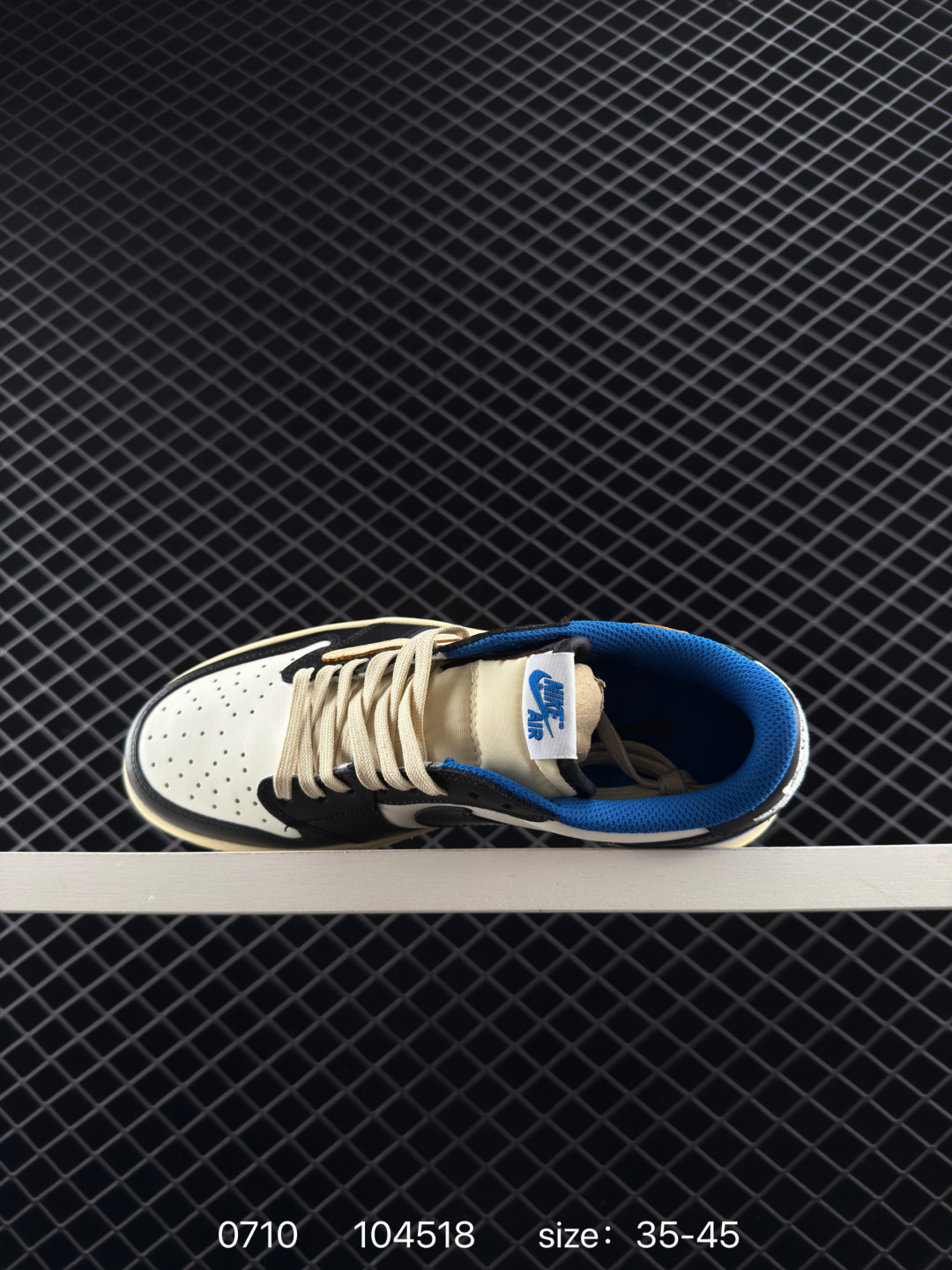 Fragment Design x Travis Scott x Nike Air Jordan 1 Low OG SP”Military Blue”